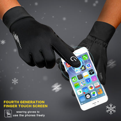 Outdoor Full Finger Fleece Gloves Touch Screen